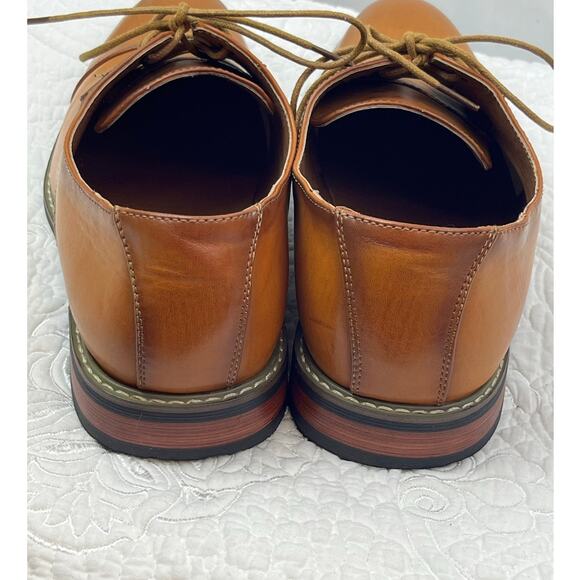 Jonsen Milan Men\'s Size 12 Brown Leather Lace-Up Dress Shoes – Formal AMY9003 main image 7